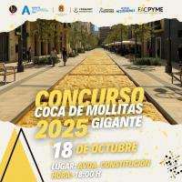 Récord de 9,000 porciones de coca de mollitas gracias a la colaboración de 26 panaderías en Alicante