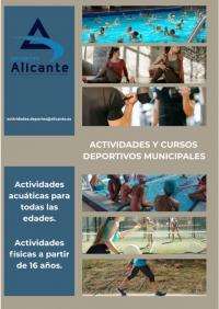Matriculación online de actividades deportivas municipales comienza el 17 de agosto en Alicante