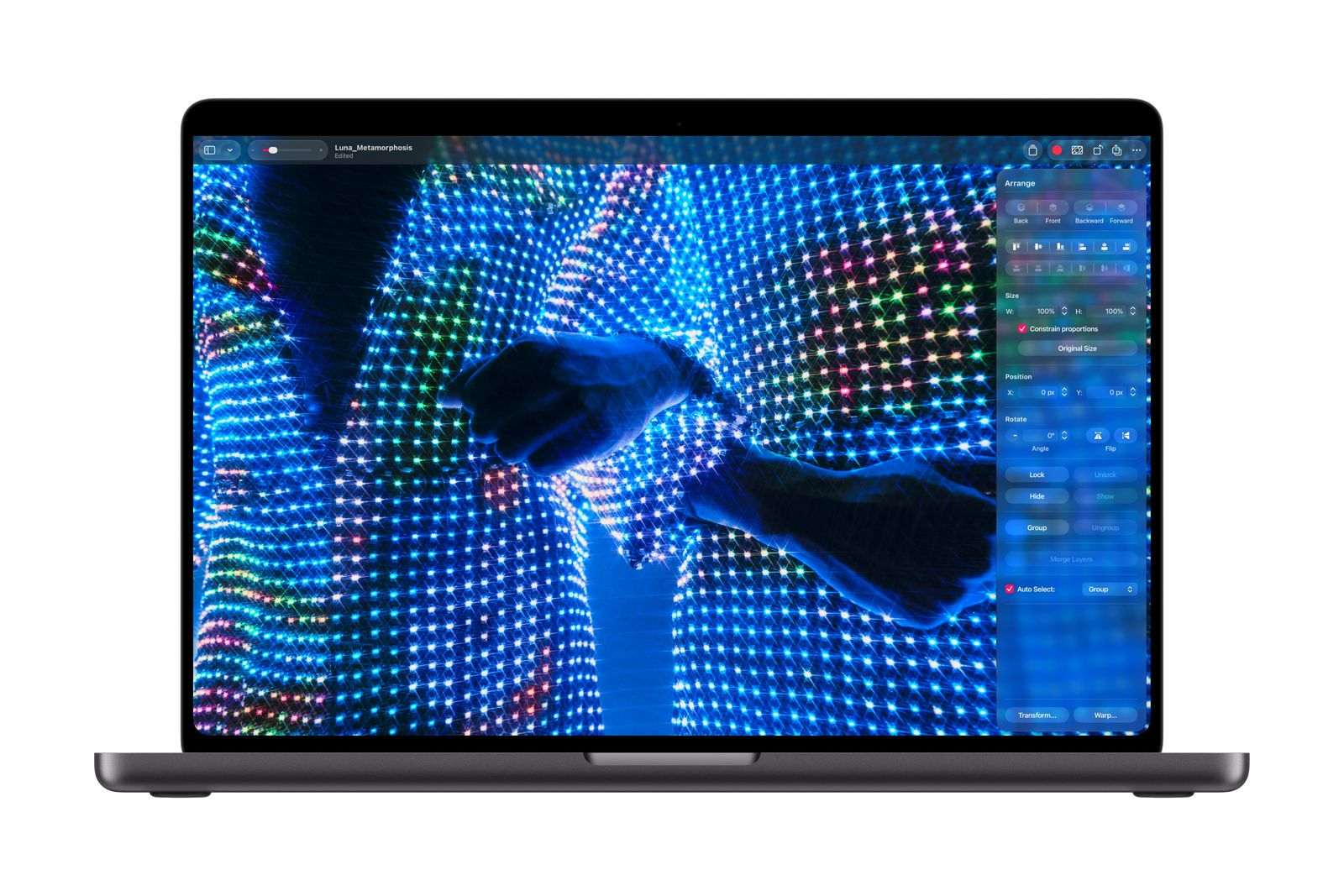 La pantalla PROLED XDR controla el color y la luminancia de cada píxel en menos de un milisegundo una característica...