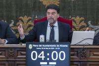 Barcala pospone el Debate del Estado de la Ciudad por las elecciones en Alicante