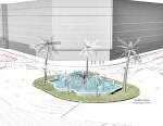 Transformación de la plaza de América: nueva fuente iluminada y reurbanización en Alicante